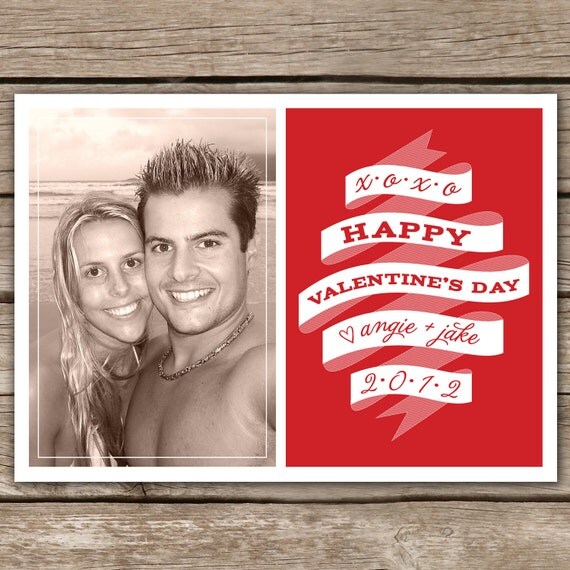 Valentine Banner - Custom Photo Valentine Card Il_570xn
