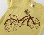 Toddler Tshirt Organic Bike That's How I Roll 2T 4T 6T
