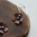 Cherry Blossom Earrings in Copper & Silver