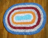Bright Colors Toothbrush Rug from Recycled Material