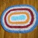 Bright Colors Toothbrush Rug from Recycled Material