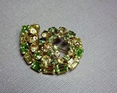 Rhinestone Brooch by Kramer Vintage 1950s Jewelry