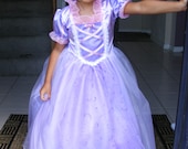 Rapunzel/Tangled Handmade Dress/Gown/Costume Size 2t-5