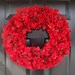 Hydrangea Poinsettia Christmas Wreath- Christmas Decoration- Holiday Decor- Door Wreath