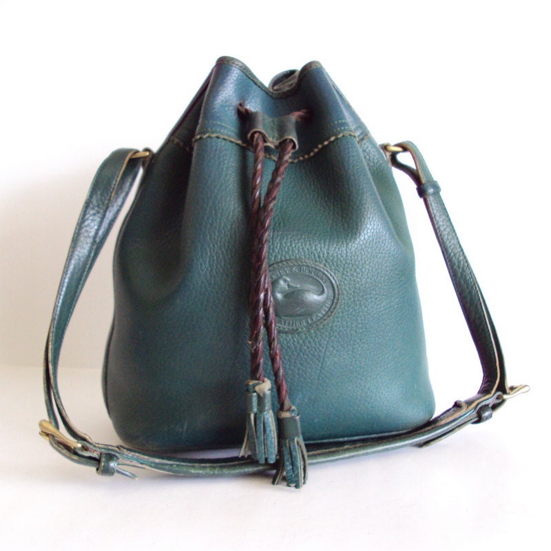 Vintage Dooney And Bourke Drawstring Shoulder Bag Purse