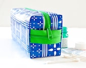 Makeup Bag Toiletry Kit Cosmetic Case Stars Oilcloth Small