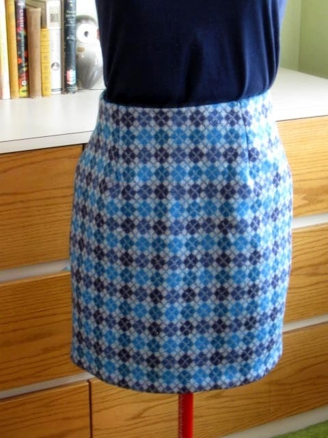Handmade Wool Pencil Skirt