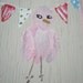Pink Bird  Painting  Dollhouse 1 Inch Scale Handpainted