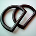 Wooden Bag Handles, handle, bag strap, bag frame, holder, dark brown, carry, tote, half circle, 1 pair