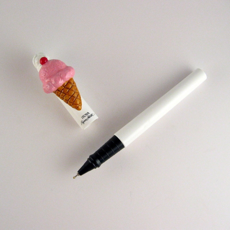 Writing Pen - Pink Ice Cream Cone pen, graduation gift, teachers gift