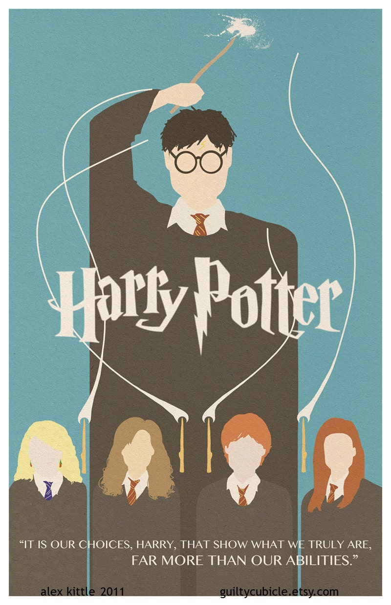 HARRY POTTER Original Poster Design by guiltycubicle on Etsy