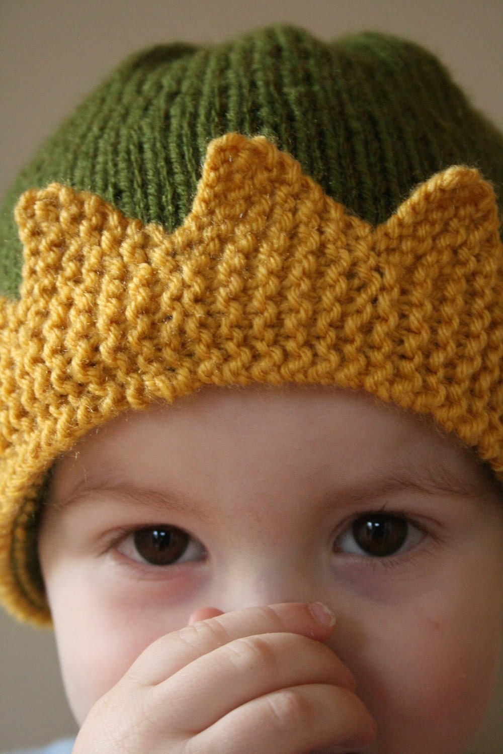 The Royal - Custom knit crown hat, newborn to 4T, choose size and colours
