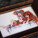 Tea tub. rose bath soak fantasy woman luxury art print