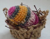 Easter Egg in a Nest -crochet