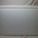 White Rectangular Headboard with Silver Nails