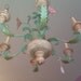 vintage shabby chic tole chandelier aqua blue green pink cottage prairie lighting floral