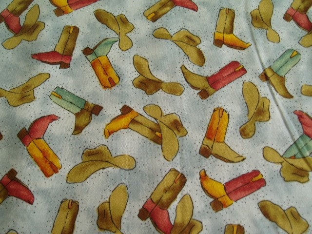 ON SALE  RJR  Cowboys and Cowgirls  6232-3 Cotton Quilting Fabric, 2 yards