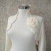 EXPRESS DELIVERY, Dreamy Bridal Ivory Shrug, Long sleeved, NR:01 - Made to order