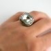 Sterling Silver Ring, Octagon Ring, Adjustable Ring, By RosesDesigns