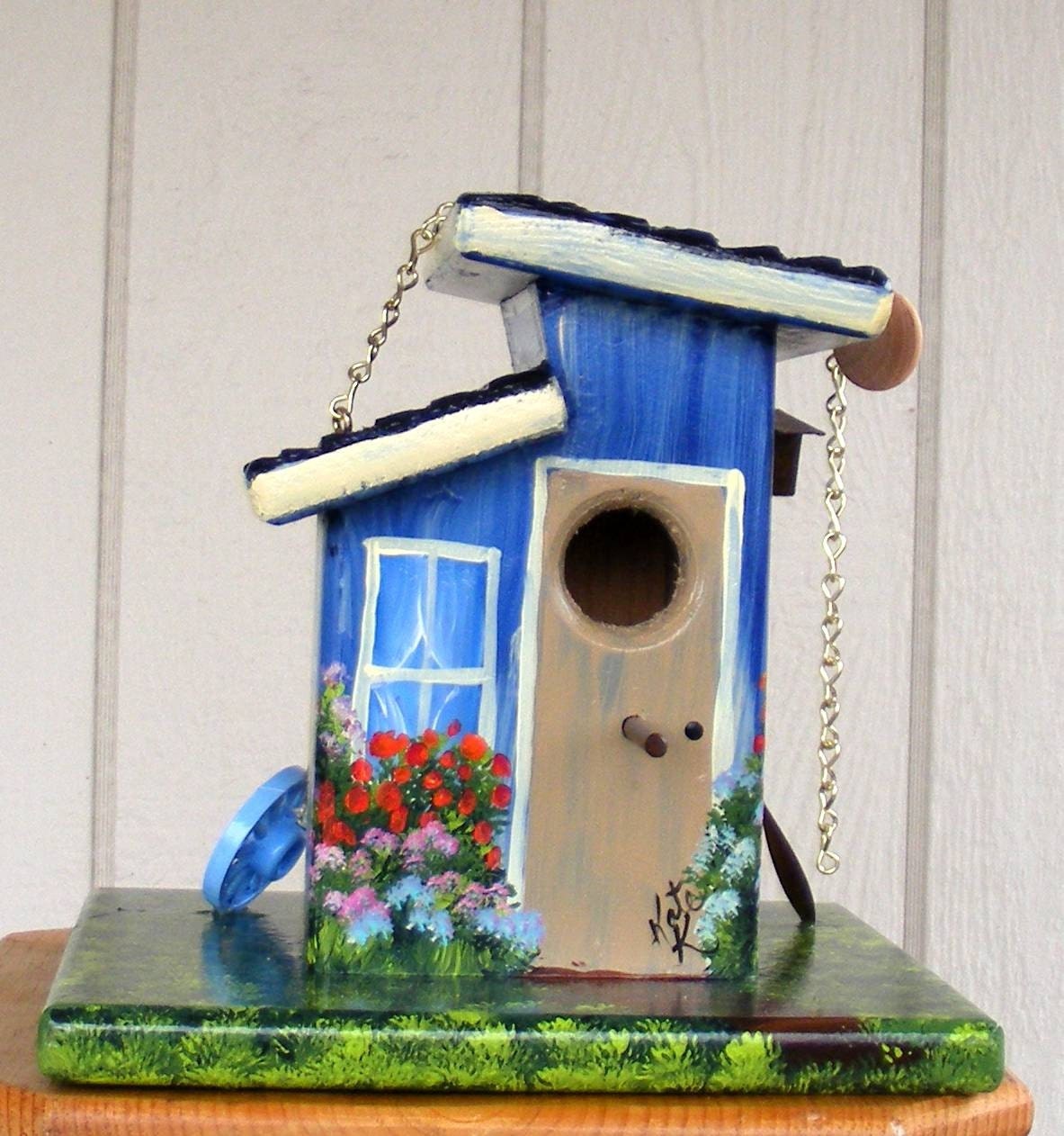 Blue Bird House, Handcrafted