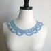 Blue crochet collar, necklace handcrochet, women accessory, new, made by Demet