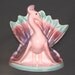 Vintage Peacock Vase - Vintage Home Decor - Vintage Pink Vase - Peacock - Vintage Ceramic Vase