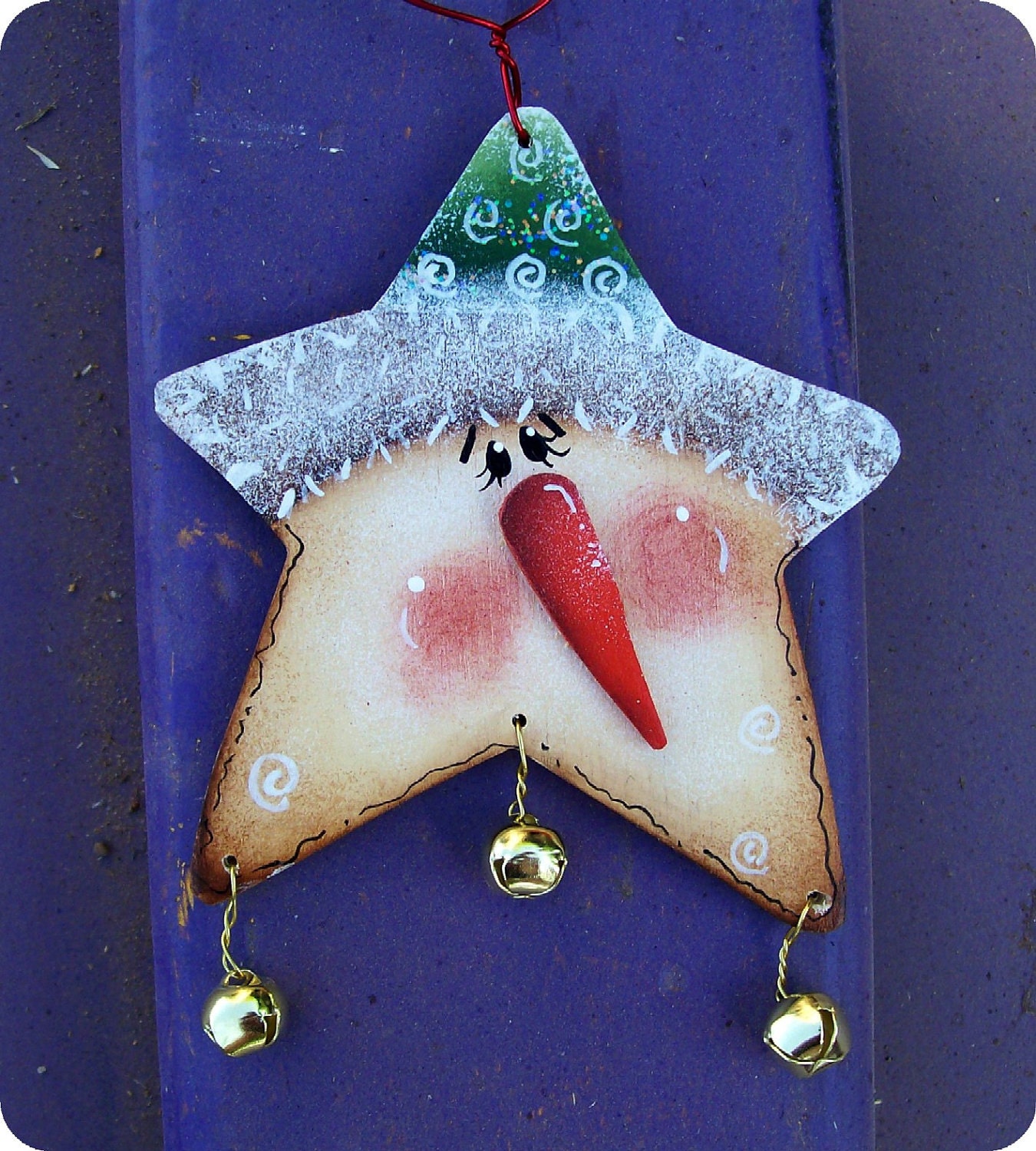 Jingle Star Snowman Ornament
