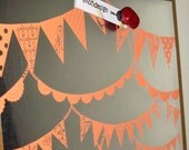 CELEBRATION .. Magnet Dry Erase Steel Memo Board // celebrate // housewarming gift // home decor // office wall organization