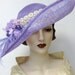 Edwardian Inspired Lavender Portrait Hat