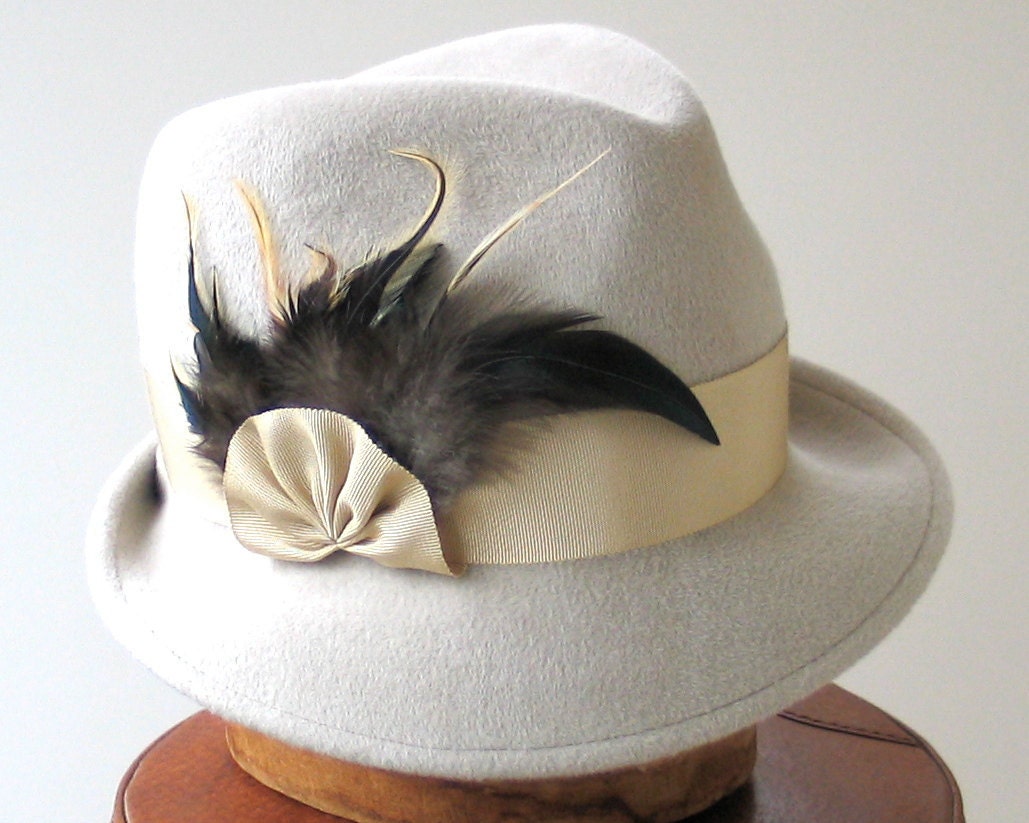 Wool Fedora Trilby Hat- Fall Fashion- Women- Winter Accessories- Spring Fashion