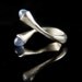 Blue Dragon Eyes Sterling Silver ring with Chalcedony Bullets