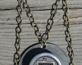 Steampunk Necklace Red Dawn Industrial Cyber Punk Militia