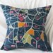 Berlin Map Illustrated Linen PIllow Case(Cover, Slip) - Navy