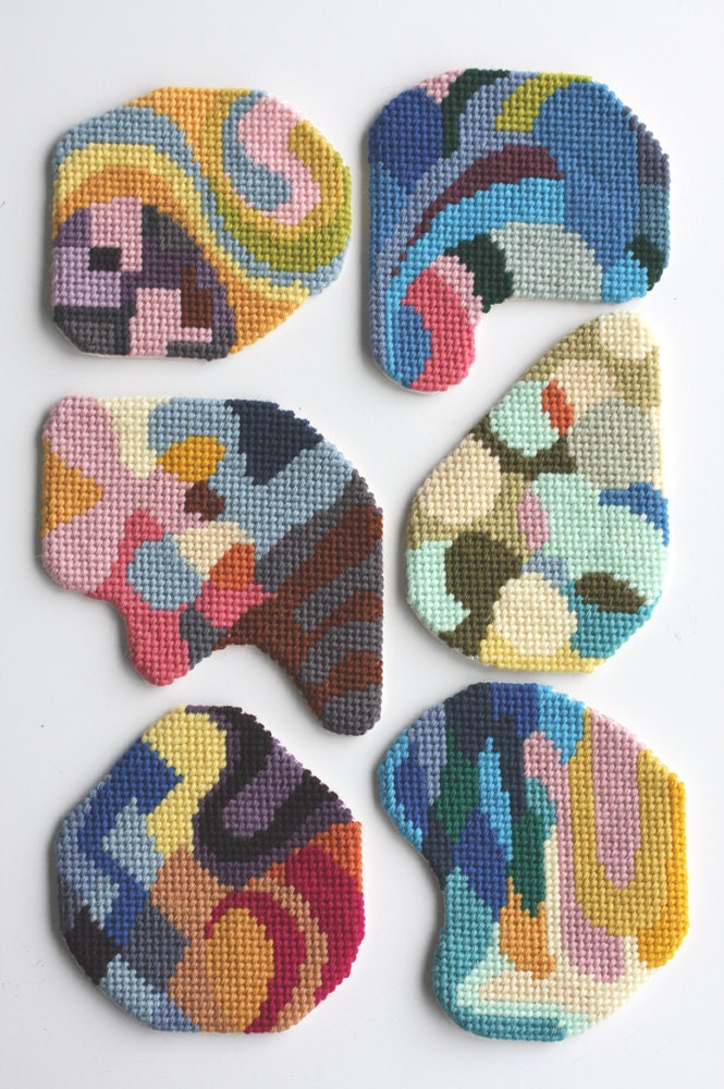 needlepoint coaster No.15