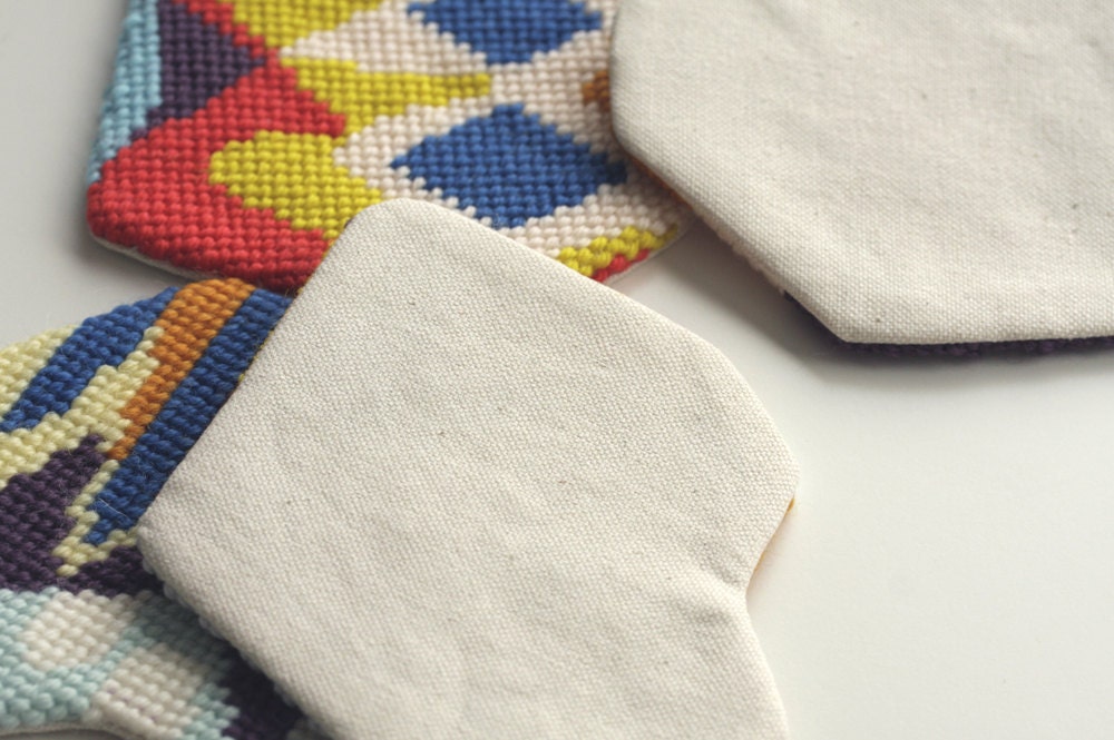 needlepoint coaster No.15