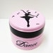 Personalized Trinket Box - Ballerina Dancer Silhouette