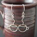 Handmade Sterling Silver Coffee Cup Dangle Earrings