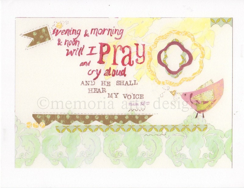 A Birdie's Prayer print