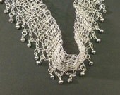 Fine Silver Bridal Collar with Freshwater Pearls