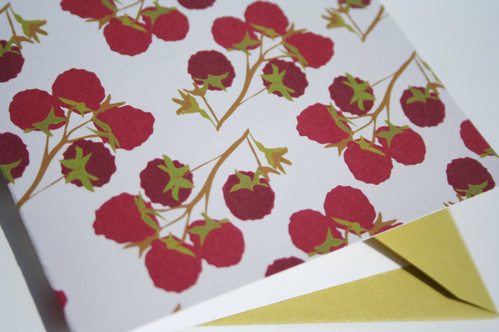 Raspberry Note Cards