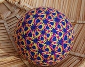 fiber art Serendipity Three Temari Ornament