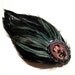 Feather Hair Clip Black Feathers Emu Teal Feathers Geisha Girl Rockabilly Goth Pin Up Japanese