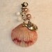 Pendant Cluster, Removeable With Genuine Seashell, Fish Charm, Shell and Glass Pearl Beads