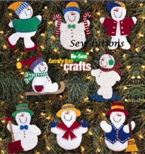snowman sewing pattern no sew holiday snowmen by patterns4you out of print sewing patterns 300x319 il 570xN.167665128 Out Of Print Sewing Patterns