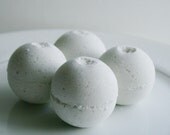 Bath Bombs -  Peppermint Eucalyptus - Set of 4 Natural Bath Bombs