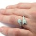 ARROW RING - Copper and dipped rubber - SEAFOAM