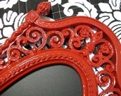 KITCHEN CHALKBOARD-Framed Chalkboard-Fleur de Lis-Baroque Ornate Vintage Frame Magnetic Chalkboard-AnY CoLoR-Gloss Red-Bistro-Cafe-Weddings