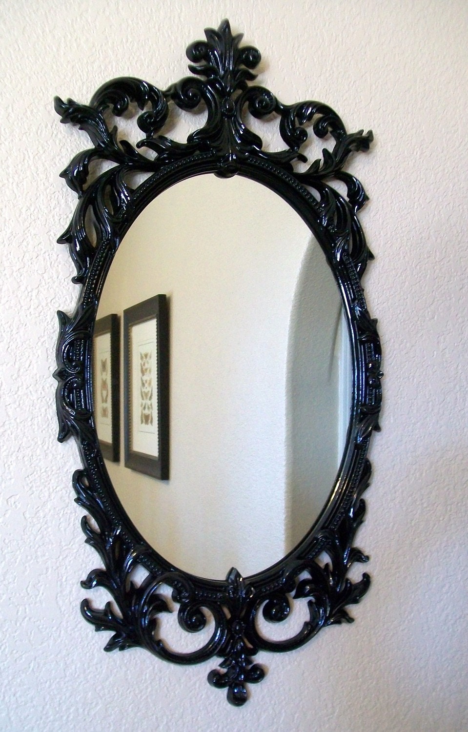 ROMANTIC BAROQUE ORNATE Vintage Framed Decorative Wall Mirror-Framed Chalkboard-Kitchen Chalkboard-Magnetic Chalkboard-Black or AnY Color