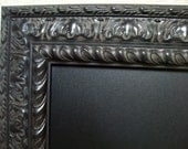 EXTRA LARGE FRAMED Chalkboard-Magnetic Chalkboard 42x30 Black Ornate Baroque Vintage Frame-Wedding-Menu-Kitchen-Office Organizer