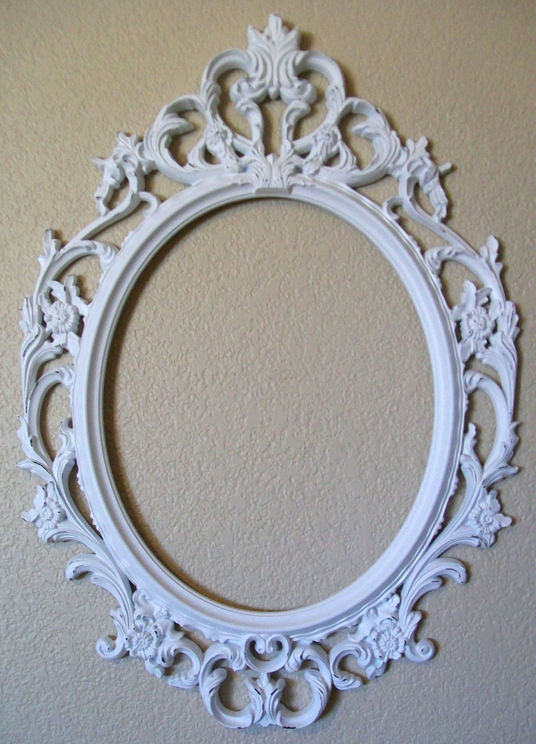 SHABBY CHIC FRAME White Large Ornate Vintage Frame Picture Frame Photos Baby Wedding Family Chalkboard Nursery Wall Mirror Photo Props